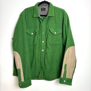 L.L. Bean x Todd Snyder Shirt Jacket Wool Blend Green Shacket Men’s XL